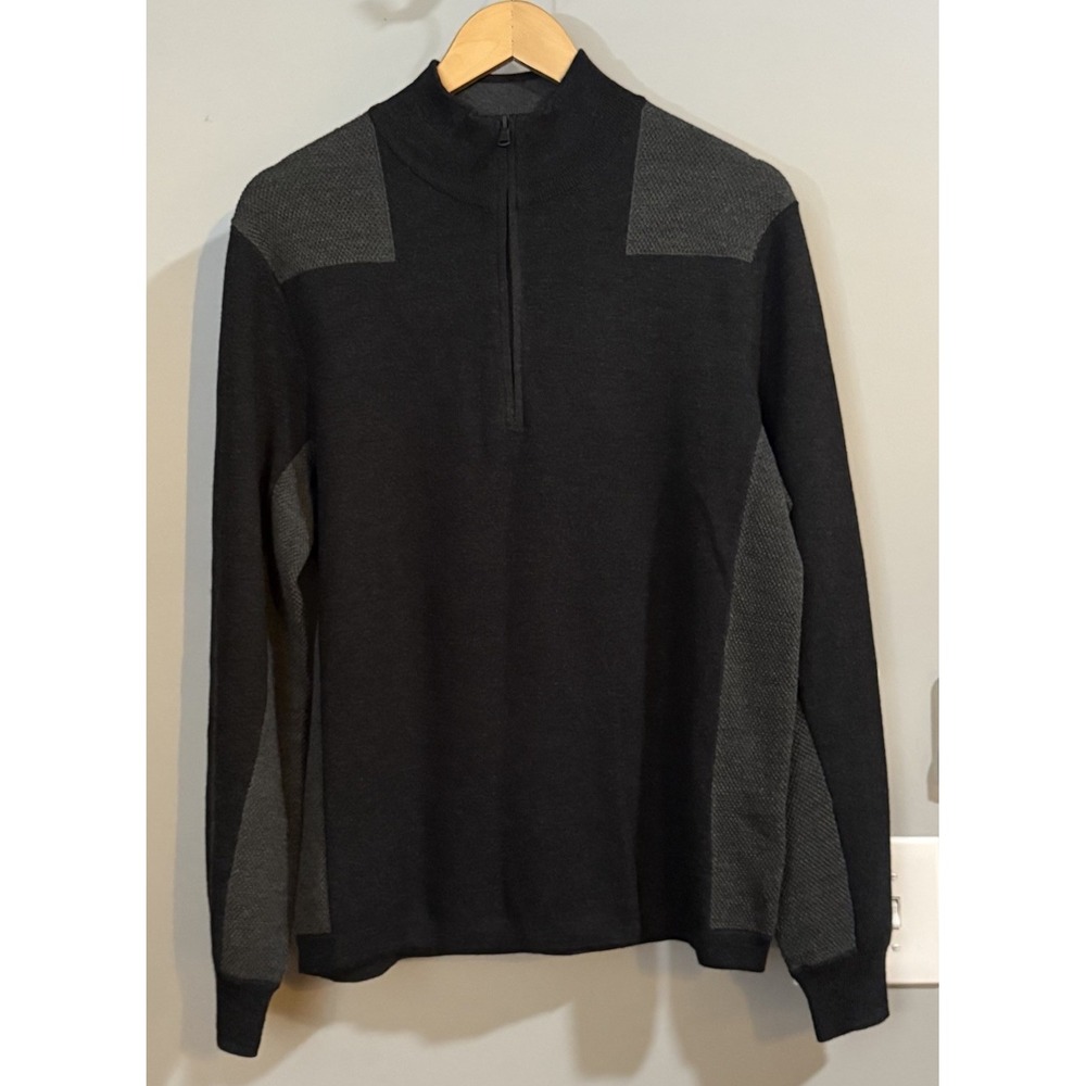 Vineyard Vines Sweater Soft Merino Blend Pullover 1/4 Zip Mock neck Small‎